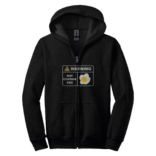 Fried Egg Lover Funny Foodie Zip Hoodies