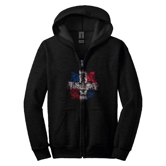 Dominican Republic Zip Hoodies