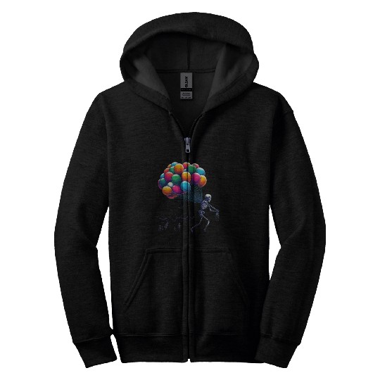 skeleton celebration Zip Hoodies