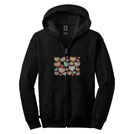 Western valentine, Valentines Conversation Zip Hoodies