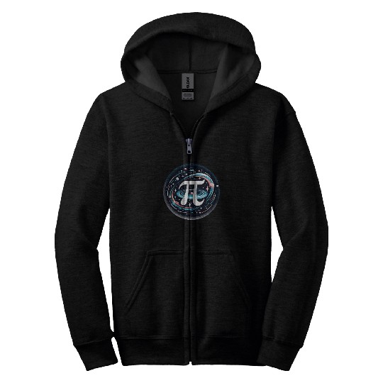 Funny Pi Day 2024 3,14 Pi Number Symbol Math Zip Hoodies