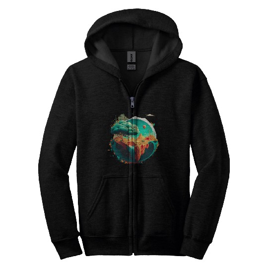 Green Earth Vibes: Eco-Friendly Zip Hoodies