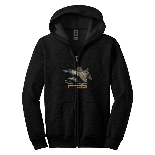 Lockheed Martin F-35 Lightning II Zip Hoodies