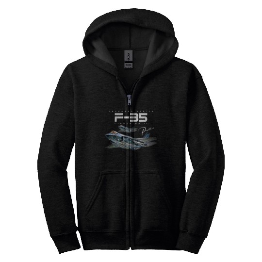 Lockheed Martin F-35 Lightning II Zip Hoodies