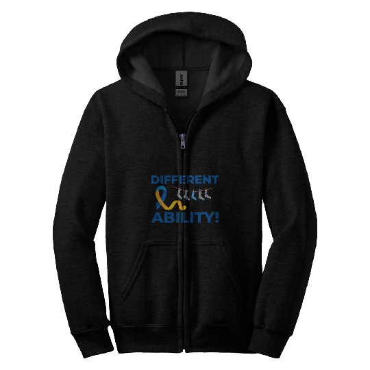 Down Syndrome Awareness Different Ability Zip Hoodies