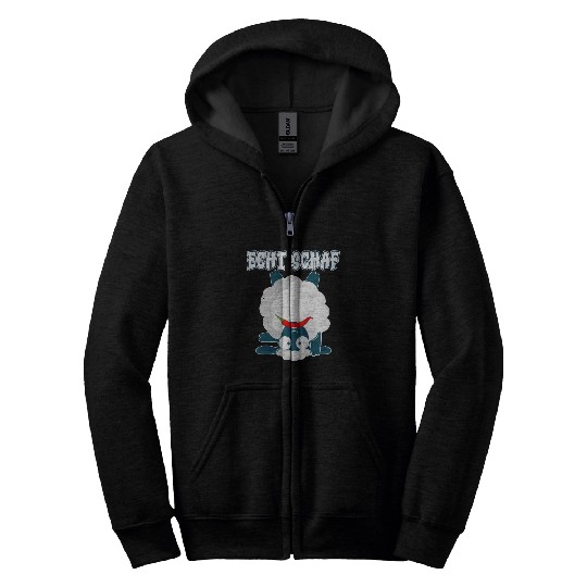 Sheep North German Lamb Shepherd Zip Hoodies