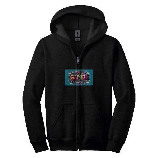 Neon Arcade Retro Gamer Zip Hoodies