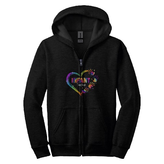 Infant Teacher Appreciation Tie Dye Zip Hoodies