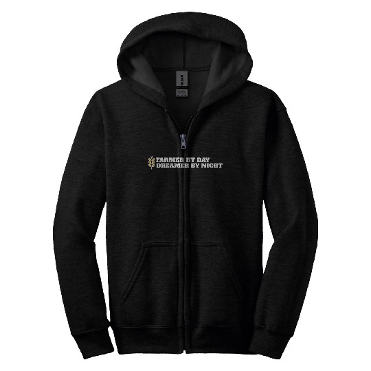 farmer by day dreamer by night Zip Hoodies