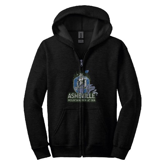 Asheville mountain men at sea Zip Hoodies