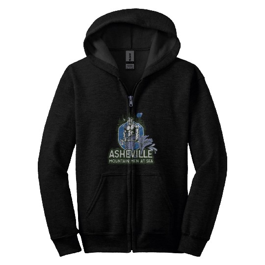 Asheville mountain men at sea Zip Hoodies