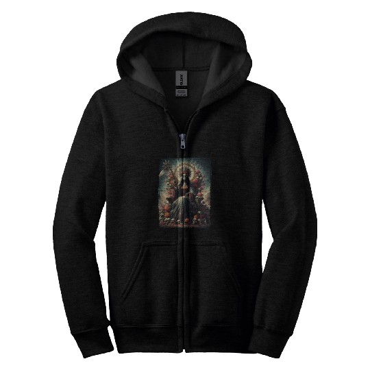 La Santa Muerte Saint Death Zip Hoodies
