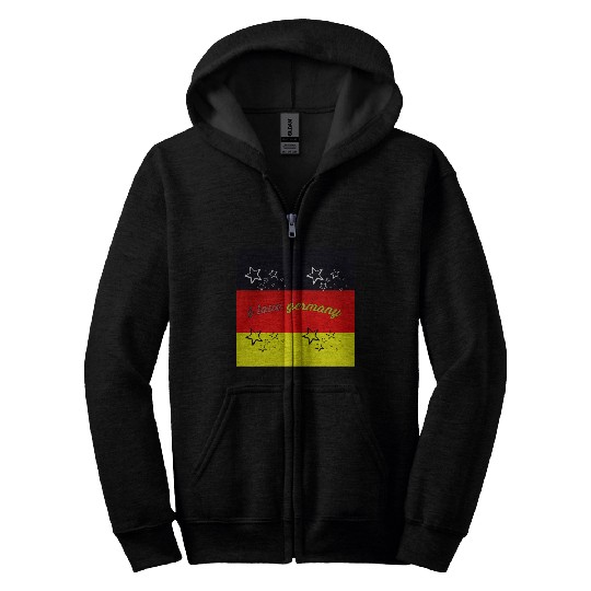 i love germany Zip Hoodies