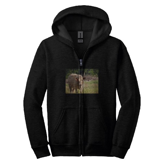 Cow Zip Hoodies
