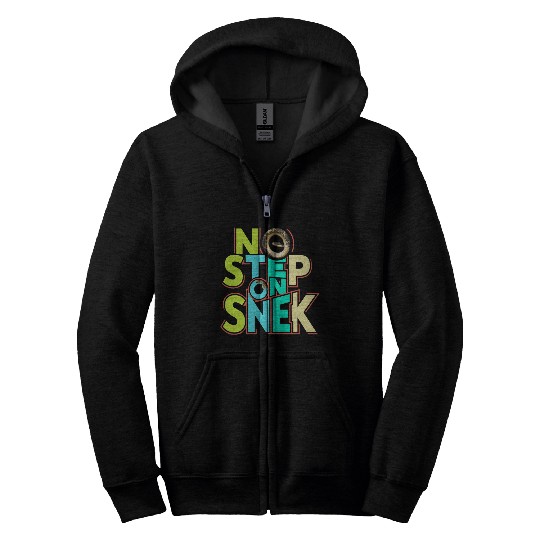 No Step On Snek Zip Hoodies