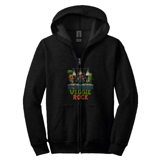 Veggie Rocks Concert Band Performance Zip Hoodies
