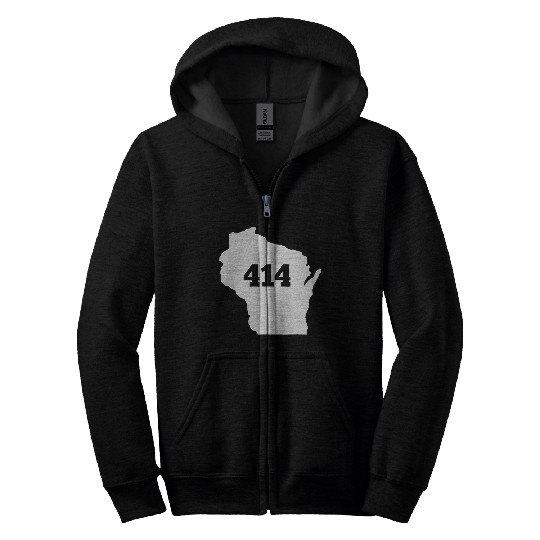 Wisconsin 414 Area Code Zip Hoodies