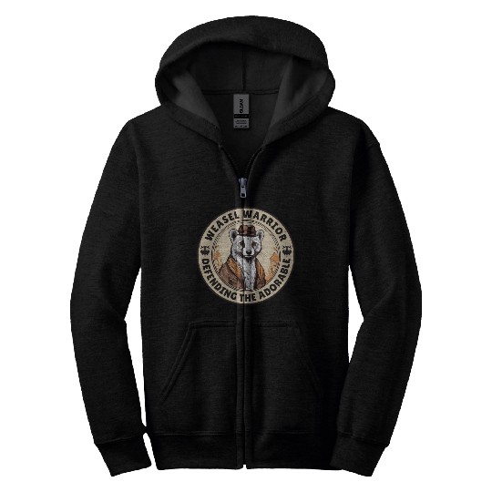 Weasel Warrior Zip Hoodies