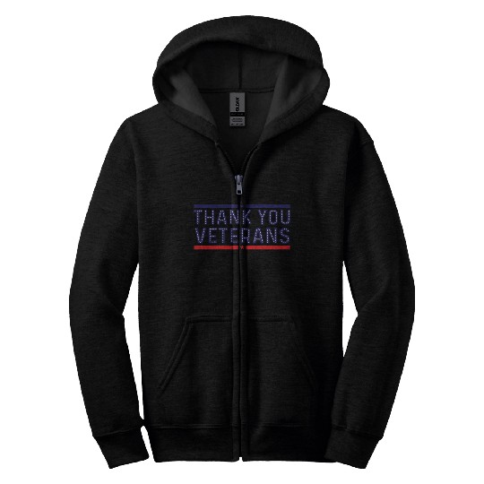 THANK YOU VETERANS Zip Hoodies