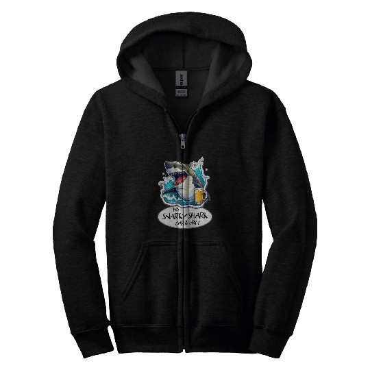 The Snarky Shark Bar & Grill Zip Hoodies