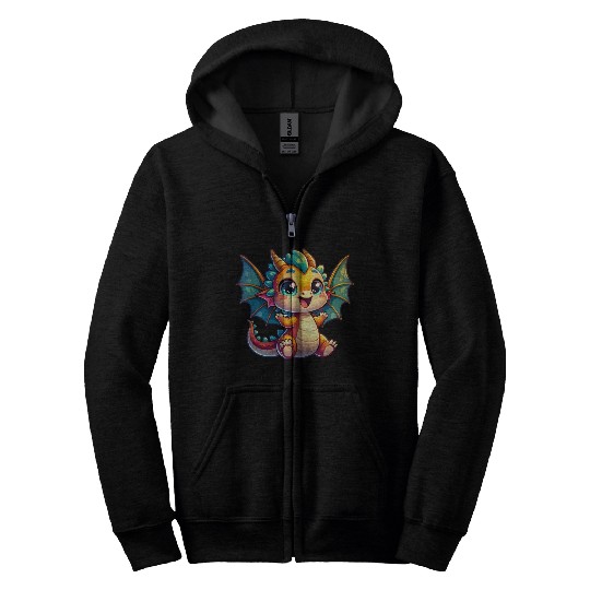 Baby Dragon Zip Hoodies