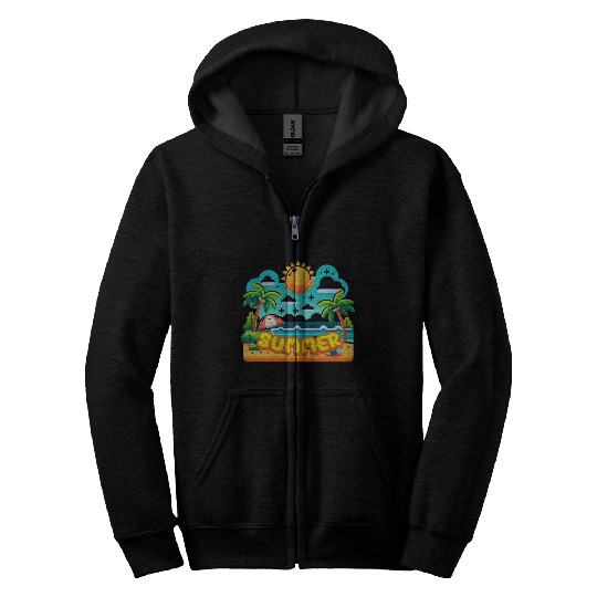 Summer Fun Zip Hoodies