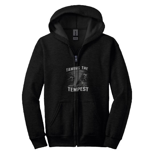 Tornado Chasing Adventures: Embrace Nature's Fury Zip Hoodies