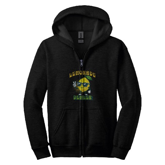 Lemonade Dealer Lemon Juice Stand Store Staff Zip Hoodies