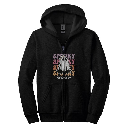 Halloween Spooky Season Zip Hoodies