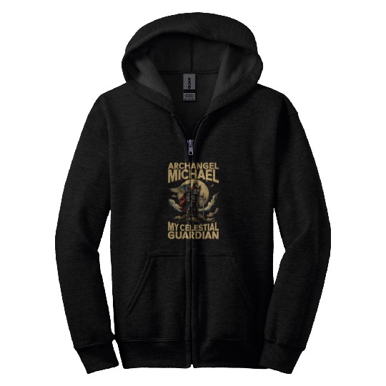 Archangel Michael Catholic Christianity Angel Zip Hoodies