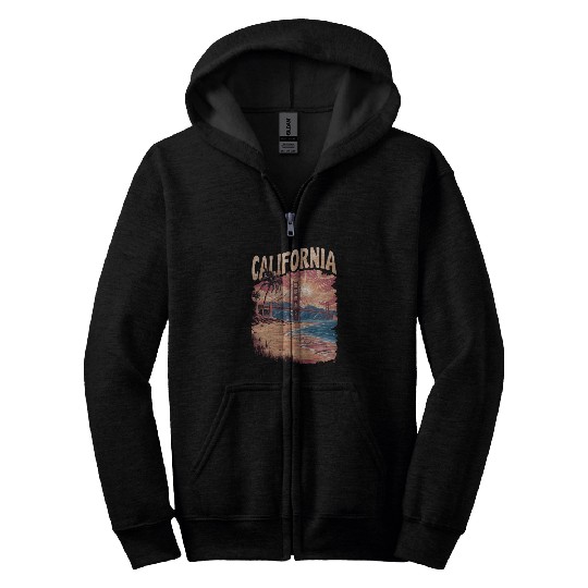 CALIFORNIA GOLDEN GATE BRIDGE BAY AREA Zip Hoodies