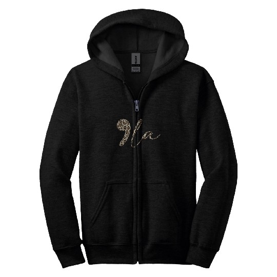 Comma La Leopard Print Kamala Harris Zip Hoodies