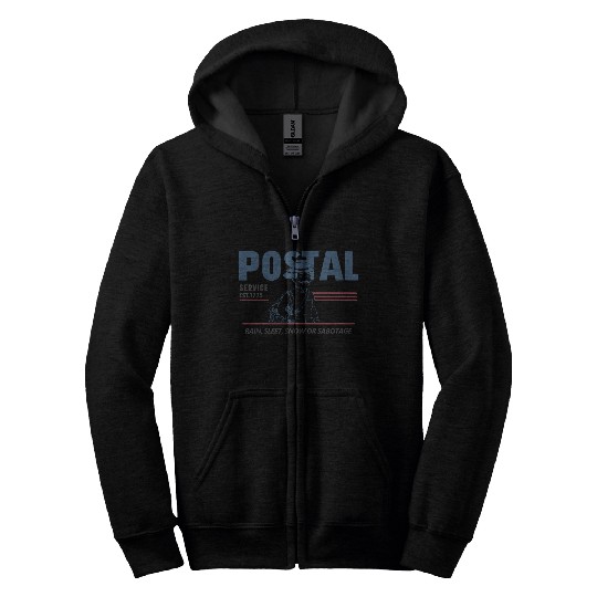 Save the Postal Service - Support Postal Workers Zip Hoodies