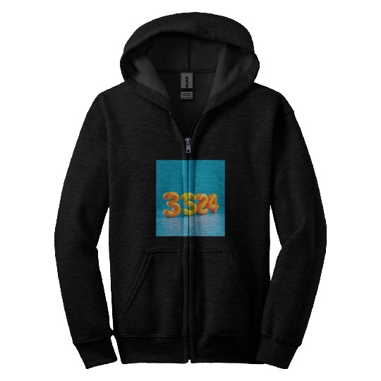 Typography Zip Hoodies