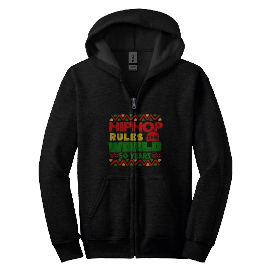 Hip Hop Rules Zip Hoodies