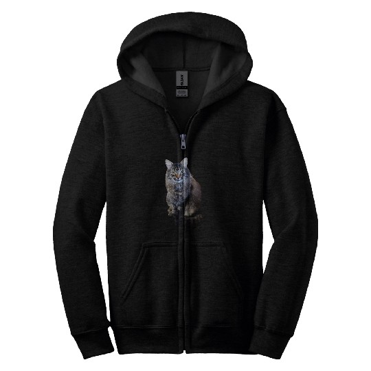 Indie the Cute Cat Zip Hoodies