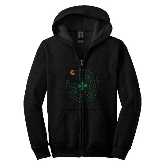 St Patrick Pacman Zip Hoodies