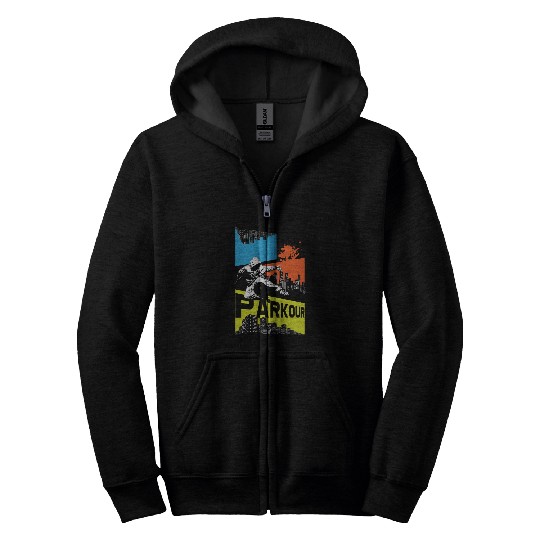 Freerunning Running Freestyle Athlete Zip Hoodies