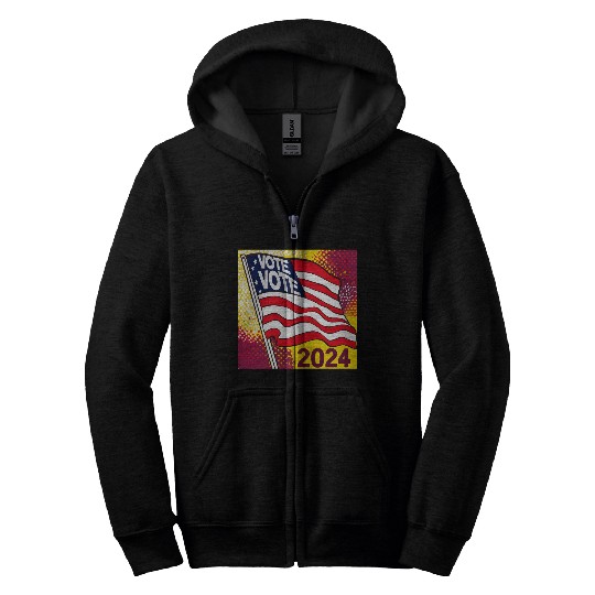 Vote 2024 Election Zip Hoodies 0001