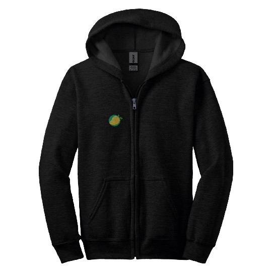 Green Mango Logo Design Zip Hoodies