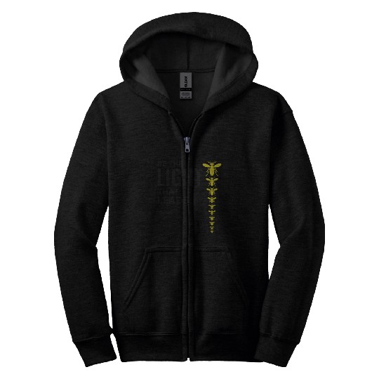 Fireflies Firefly Lightning Bug Insect Collector Zip Hoodies
