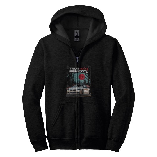 true racing freedom Zip Hoodies