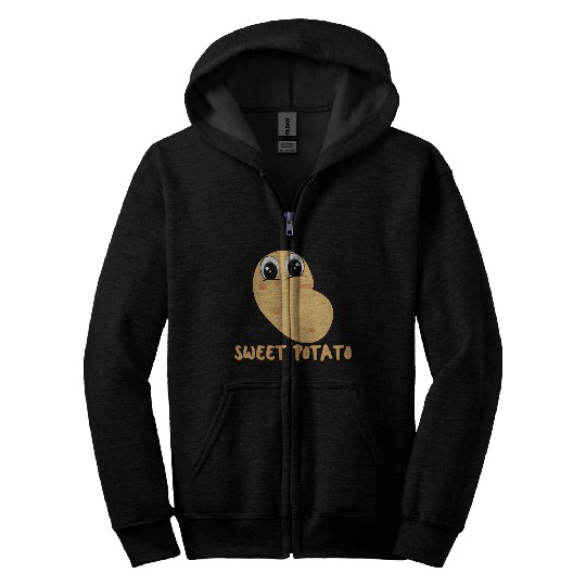 Sweet cute potato Zip Hoodies