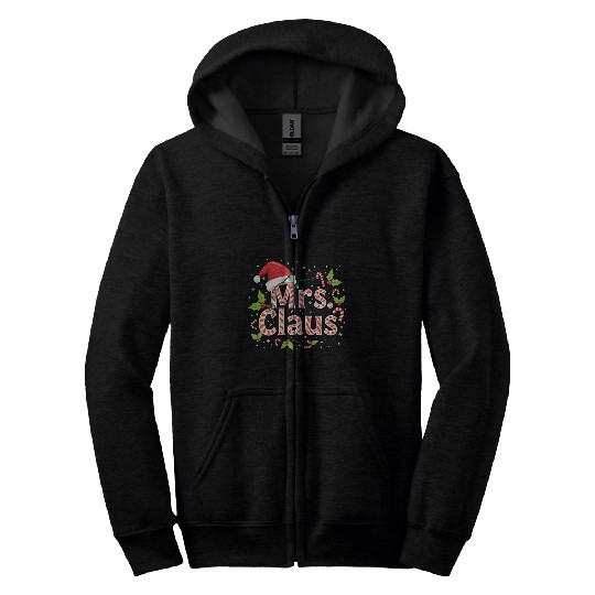 MRS CLAUS Zip Hoodies