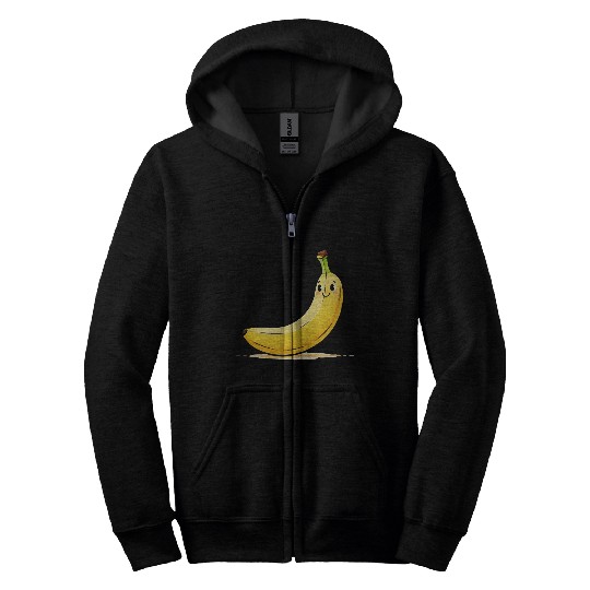 Happy Banana Zip Hoodies