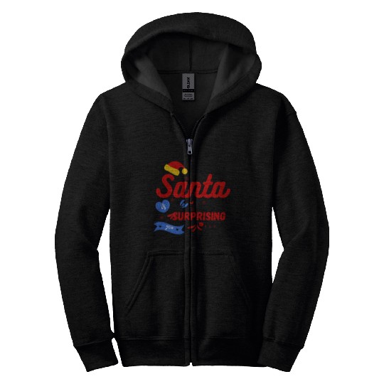 Santa Claus Zip Hoodies