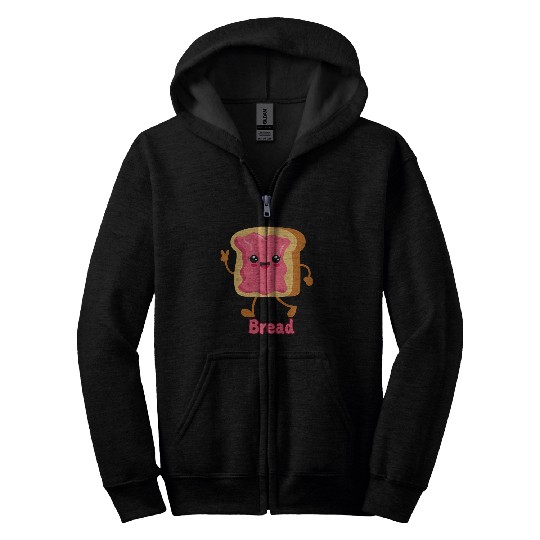 Bread Lover Zip Hoodies