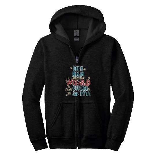 Data Ninja Wizard Data Science Zip Hoodies