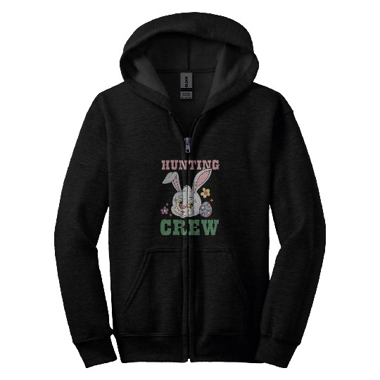 Happy Easter Day, Easter Bunny Zip Hoodies