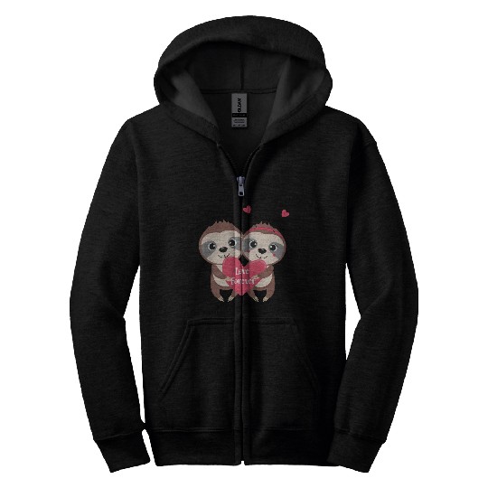 Valentines day Heart Coquette Bow Zip Hoodies